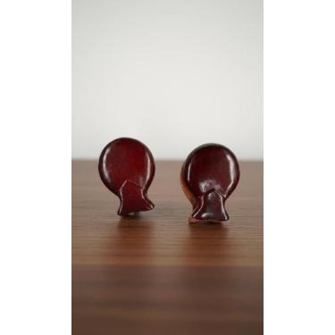 Imagem de Castanholas Espanholas Madeira Escura 2 Pares 9cm - Congratulations St