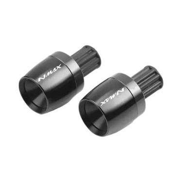 Imagem de Manoplas De Guidão CNC Em Alumínio YAMAHA NMAX 125 155 Com Ponteiras E