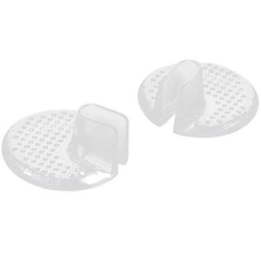 Imagem de dailymall 10 peças de silicone transparente gel flop protetor de dedo para sandália de dedo