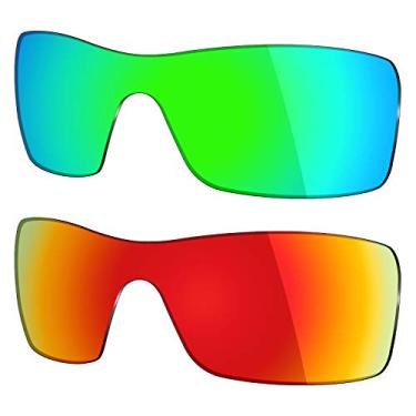 Imagem de Mryok 2 pares de lentes polarizadas de substituição para óculos de sol Oakley Batwolf – Opções