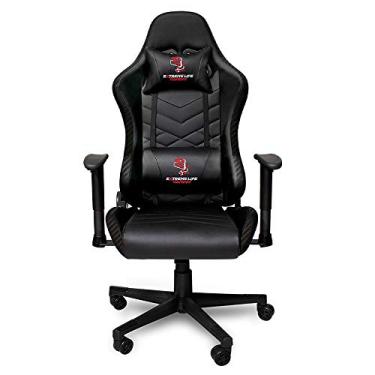 Imagem de Cadeira Gamer Ergonômico Black Carbon com Apoio Cervical - CH09CA ELG