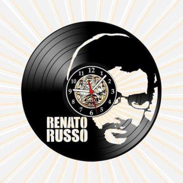 Imagem de Relógio Parede Renato Russo Rock Pop Musica Vinil Lp Retrô - Lp Ilustr