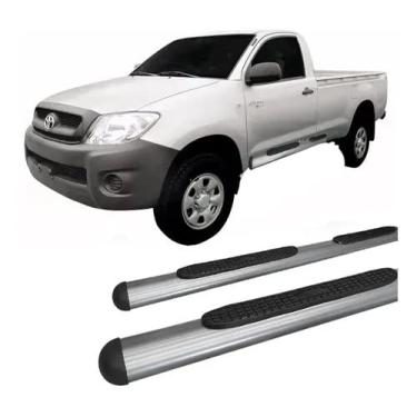 Imagem de Estribo lateral Hilux 2005 a 2015 OVAL OBLONGO GRAFITE C/S