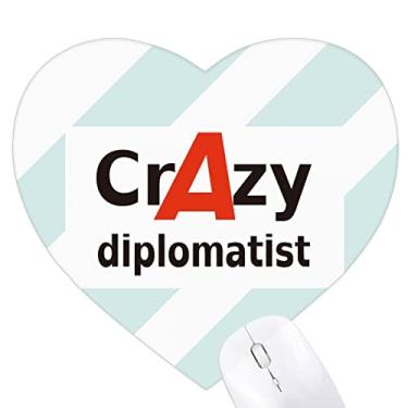 Imagem de Breve Mouse pad Best Cool Diplomatist Occupation Heart Tapete de borracha para escritório
