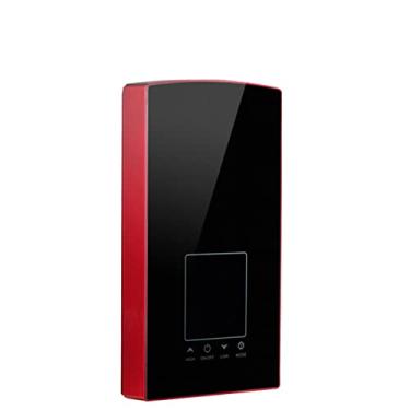 Imagem de LIUHD Aquecedor elétrico de água sem tanque LCD digital elétrico com controle de voz, temperatura constante, aquecedores de água instantâneos sem tanque, vermelho
