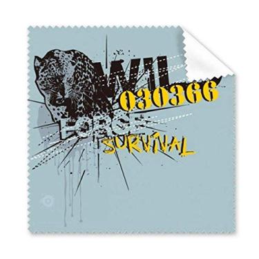 Imagem de Graffiti Street Pano de limpeza com estampa de leopardo, amarelo, azul, 5 peças