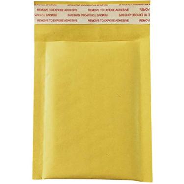 Imagem de Embalagem com 30 envelopes pequenos acolchoados de 9 x 12 cm Kraft Bolhas de envelopes de envio autovedante