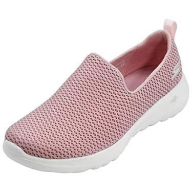 Imagem de Skechers Women's Go Walk Joy Walking Shoe, Light Pink/White, 9.5 Wide US