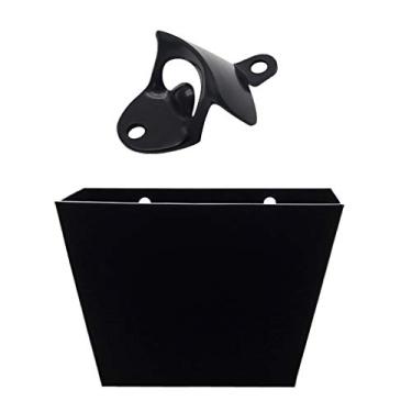 Imagem de Simhoa Abridor de garrafa cola de parede retrô Home Club com barril de coleção preto