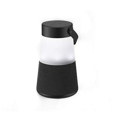 Imagem de HIOD Alto-falante Bluetooth - Alto-falante sem fio portátil com som surround 360 18h tempo de reprodução de 10 m com função de luz noturna, preto