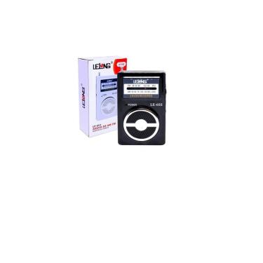 Imagem de Rádio Portátil Am/Fm Le-652 Lelong Mini Pilha Fone De Ouvido
