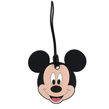 Imagem de Disney Etiqueta de identificação de bagagem de viagem Mickey Mouse, preta