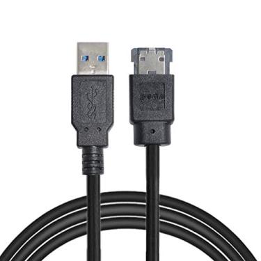 Imagem de Cablecc USB 3.0 para adaptador de alimentação eSATA DC5V USB 2.0 para conversor HDD/SSD/ODD eSATAp