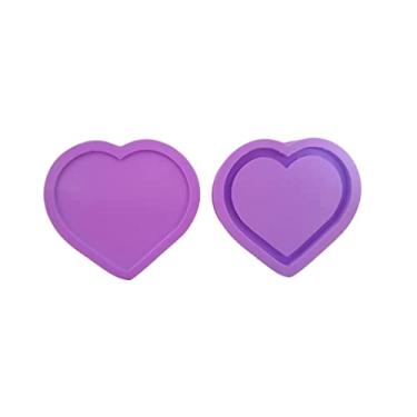 Imagem de Confeitaria dos Moldes, R262 Molde de silicone coração shaker chaveiro resina