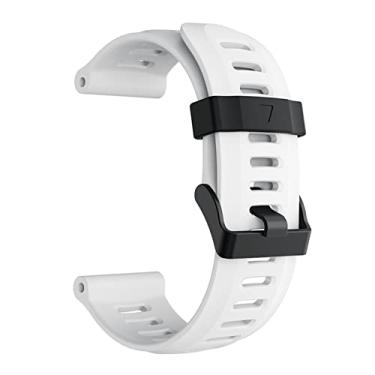 Imagem de GANYUU Pulseira de silicone de substituição de moda para relógio Garmin Fenix 5X / Fenix 3 com acessórios de ferramentas (cor: branco, tamanho: Fenix 5Xm)
