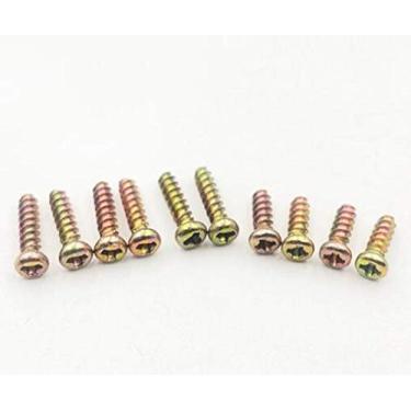 Imagem de 10 peças para parafusos Gameboy Universal Y Tri-Wing Cross X parafusos para GB GBA GBC console de jogos capa parafusos (6 peças Y + 4 parafusos "X")