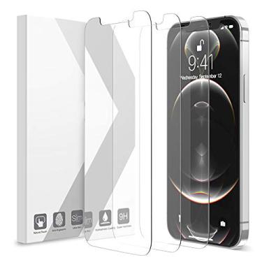 Imagem de Purity Protetor de tela compatível com iPhone 12 Mini (2020) [5,4 polegadas] (pacote com 3), filme de tela de vidro temperado compatível com iPhone 12Mini [antirriscos] [Compatível com a maioria das capas]