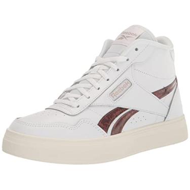 Imagem de Reebok Court Advance Bold High Tênis feminino, Calçado branco/giz/bege moderno, 40