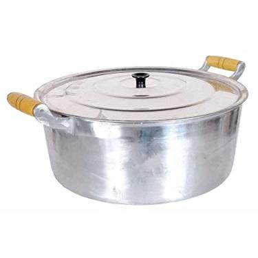 Imagem de Panela Caçarola Grande Alumínio Batido Fundido Grosso N36 11,5 litros