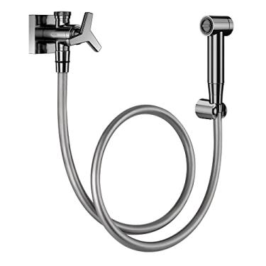 Imagem de Ducha Higiênica Docol City 876948 com Registro e Derivação Grafite Polido