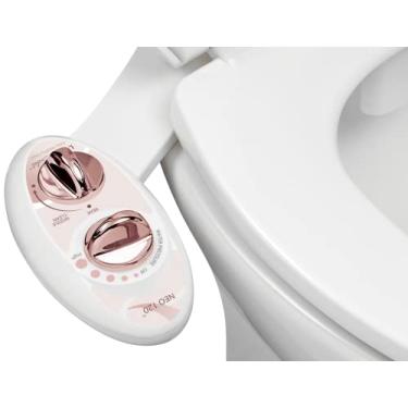 Imagem de LUXE Bidet NEO 120 – Bocal autolimpante, acessório de bidê não elétrico de água doce para assento de vaso sanitário, pressão de água ajustável, lavagem traseira (ouro rosa)