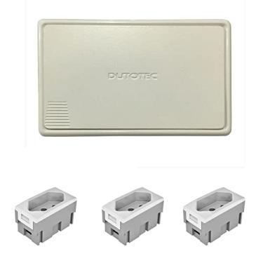 Imagem de Caixa Elétrica 3 Blocos para Mesa Móveis + 3 Tomada 10A QTmov (10A + 20A, Branco)