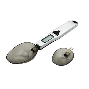 Imagem de 500g / 0.1g mini balança digital eletrônica para colher display lcd com colher medida eletrônica suprimentos domésticos balança de peso de alimentos para cozinha doméstica