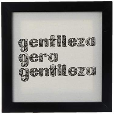 Imagem de Arte Maníacos Quadro Decorativo Tela Canvas Gentileza Gera Gentileza - 46x32,5cm (Moldura caixa laca preta)