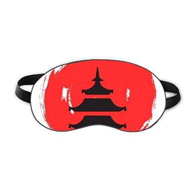 Imagem de Temple Abstract Brush Japan Sleep Eye Shield Soft Night Vlindfold Shade Cover