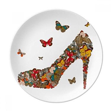 Imagem de Borboleta e salto alto prato decorativo de porcelana Salver louças de jantar