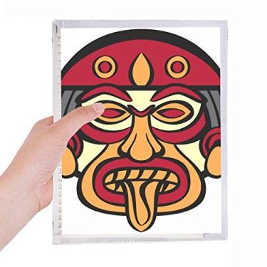 Imagem de Caderno indiano com desenho de arte abstrata e bloco de papel diário recarregável