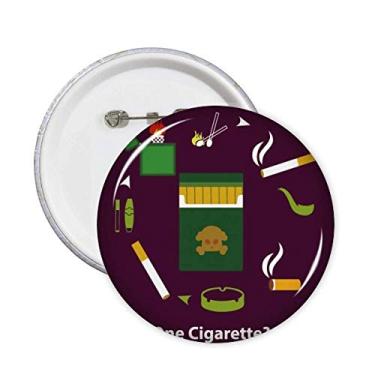 Imagem de Logotipo mais do que um alfinetes de cigarro, emblema, botão, decoração, 5 peças