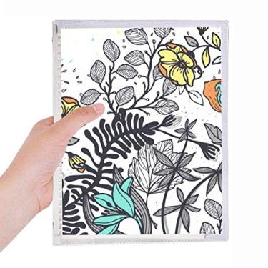 Imagem de Caderno de desenho de plantas de camélias de arte moderna, diário de folhas soltas recarregável