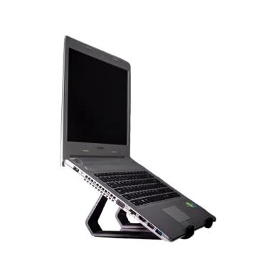 Imagem de Suporte Splin para Notebook Laptop Universal de Mesa Modelo Soft Touch (Preto)