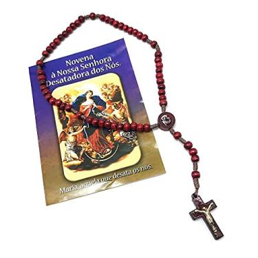 Imagem de Terço Nossa Senhora Desatadora dos Nós com Folheto de Oração