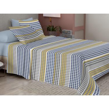 Imagem de Jogo de cama casal microcotton 150 fios 4PÇ - estampado ST05