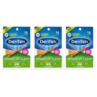 Imagem de DenTek Limpeza interdentária Easy Brush, padrão, 16 unidades, (pacote com 3)