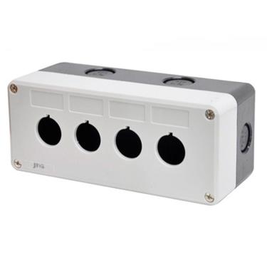 Imagem de Caixa Plastica de Sobrepor Para Botoeira 22,5mm 4 Postos JNG