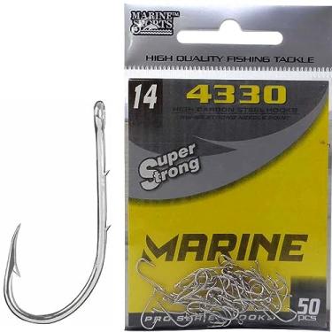 Imagem de Anzol Marine Sports 4330 Super Strong N°14, Pacote com 50