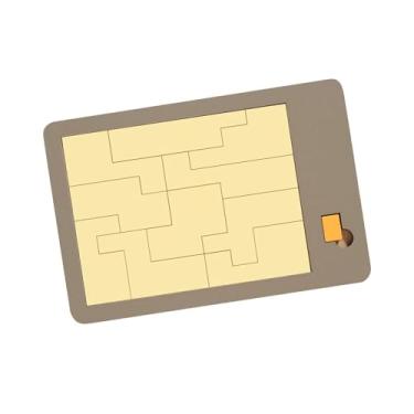 Imagem de Kokiya Conjunto de quebra-cabeças de formas tangram, blocos de formas geométricas, placa de quebra-cabeças de forma geométrica de madeira para meninos e, Estilize um