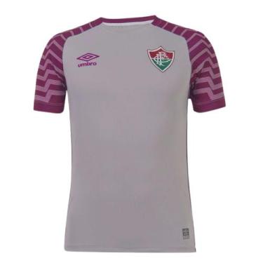 Imagem de Camisa Masculina Goleiro Fluminense Cinza Roxo 2021