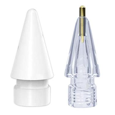 Imagem de MOUDOAUER Pacote com 2 pontas de substituição precisas de ponta fina para iPad Pencil 1/Pencil 2 pontas, pontas de caneta resistentes ao desgaste, acessórios