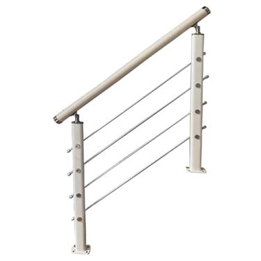 Imagem de Flexível Corrimãos simples para degraus ao ar livre, degraus interiores, suporte para balaústres de escada, poste para degraus de concreto ou escadas de madeira Espesso