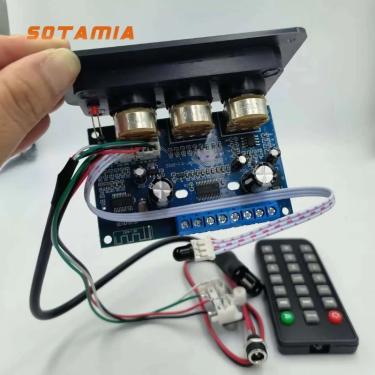 Imagem de SOTAMIA Bluetooth 5.0 Amplificador de Potência Placa de Áudio 2.1 Subwoofer Amplificador