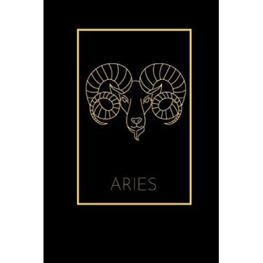 Imagem de ARIES ZODIAC SIGN: Zodiac Notebook Novelty Gift ~ Journal College Ruled Blank Lined