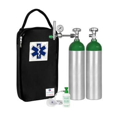 Imagem de Kit Oxigênio 3L 2 Cilindros Bolsa Preta