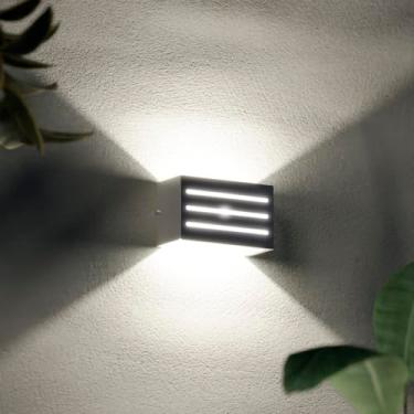 Imagem de Arandela Externa Luminária de Parede Muro +Led MF182 (Branco (Branco Quente))