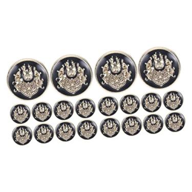 Imagem de Operitacx 20 Unidades botões de metal substituição de botão de metal decorações de prata decoração botões metálicos botões decorativos Multifuncional prendedor definir jeans mulheres roupas