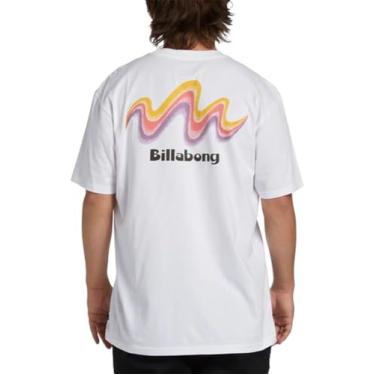 Imagem de Billabong Camiseta masculina segment manga curta estampada, Segmento branco, XXG