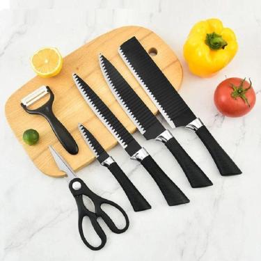 Imagem de Linha Profissional Facas Faqueiro 6 Peças Resistente Premium
